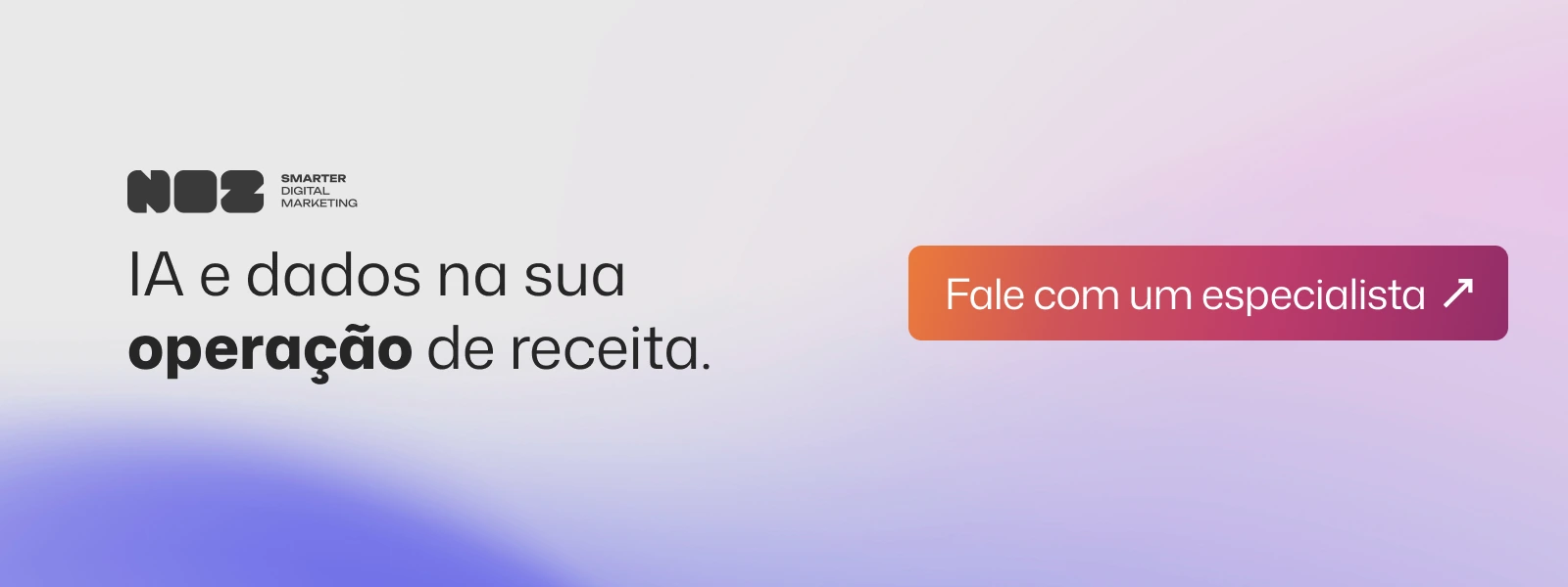 NOZ. IA e dados na sua operação de receita. Fale com um especialista.