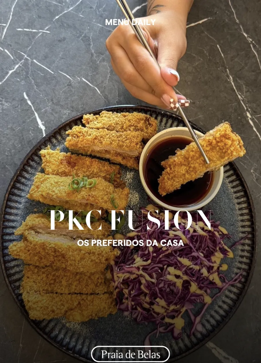 Peça de redes do Praia de Belas com os pratos preferidos da casa no PKC Fusion