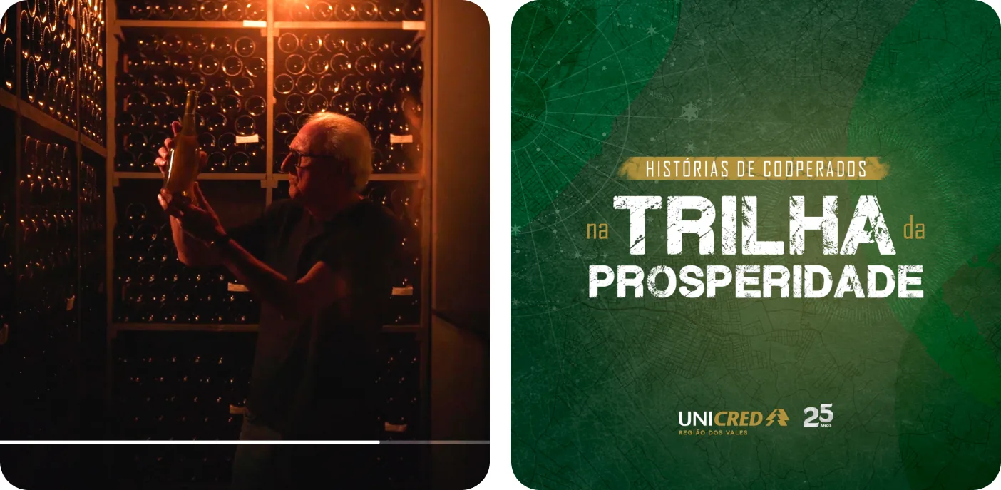Cena da websérie e a arte da temporada Na trilha da prosperidade